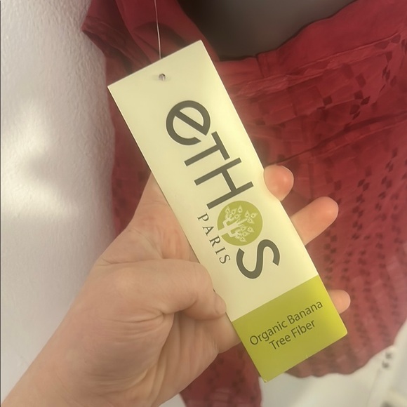 Boho Organic Red Nina Tank Top NWT - Picture 4 of 9